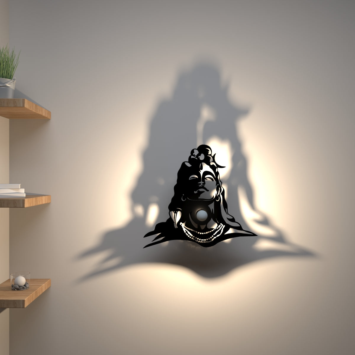 Adiyogi Shiva Creative Shadow lamp Main image