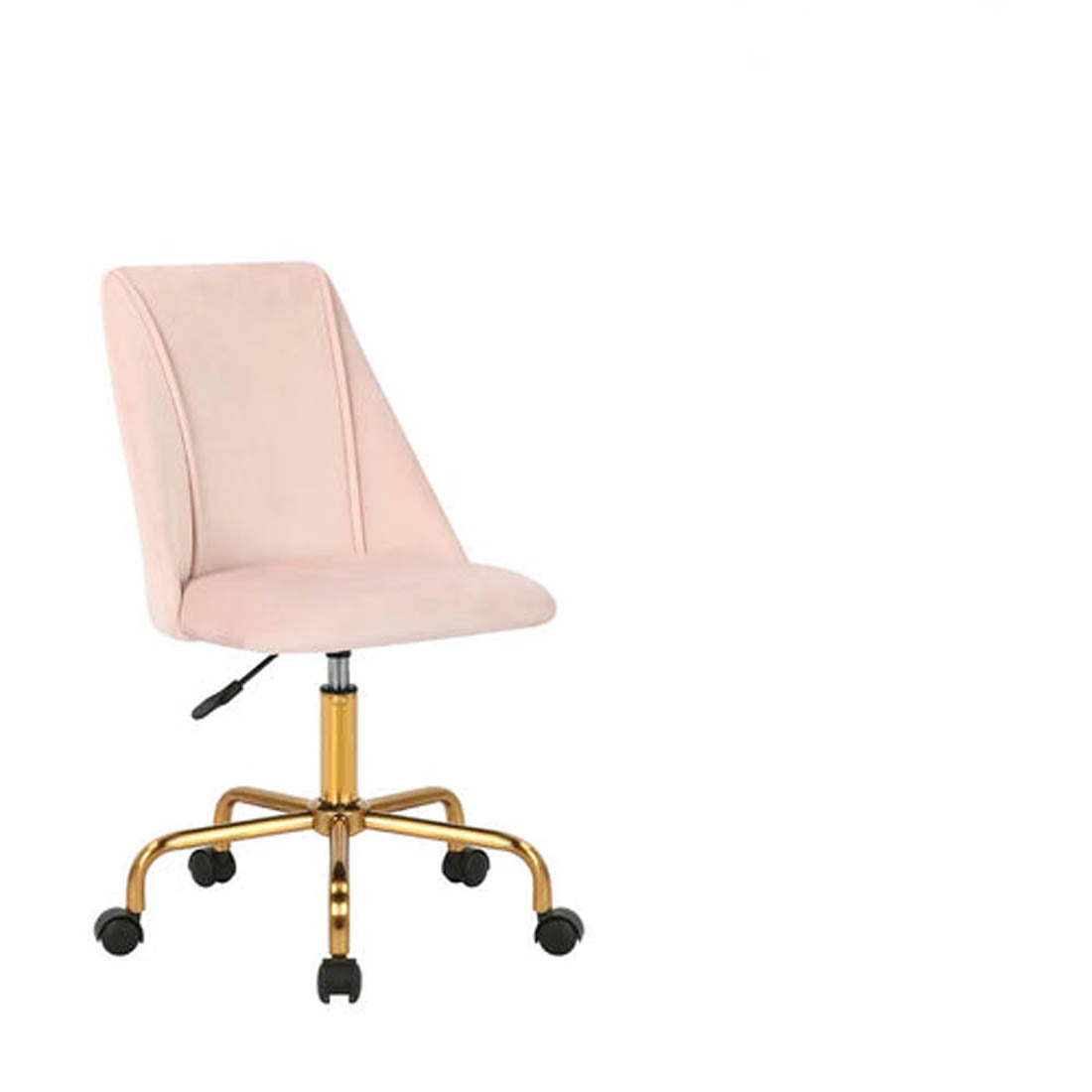 Baby Pink Velvet Luxury Swivel Chair Secondary image