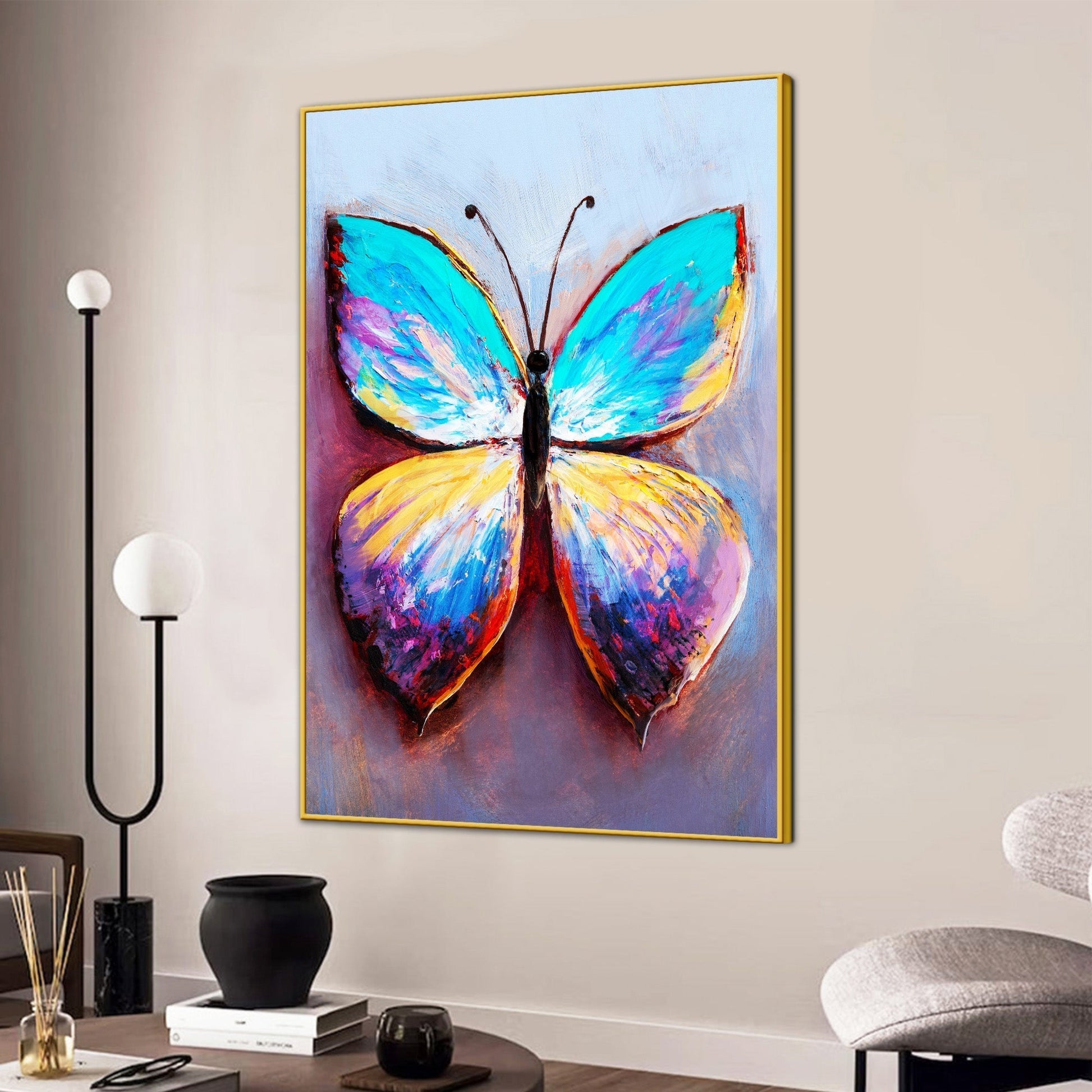 Beautiful Butterfly Cotton Canvas Wall Painting