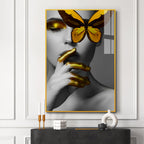 Thinking Girl: Discover Stunning Modern Acrylic Wall Paintings