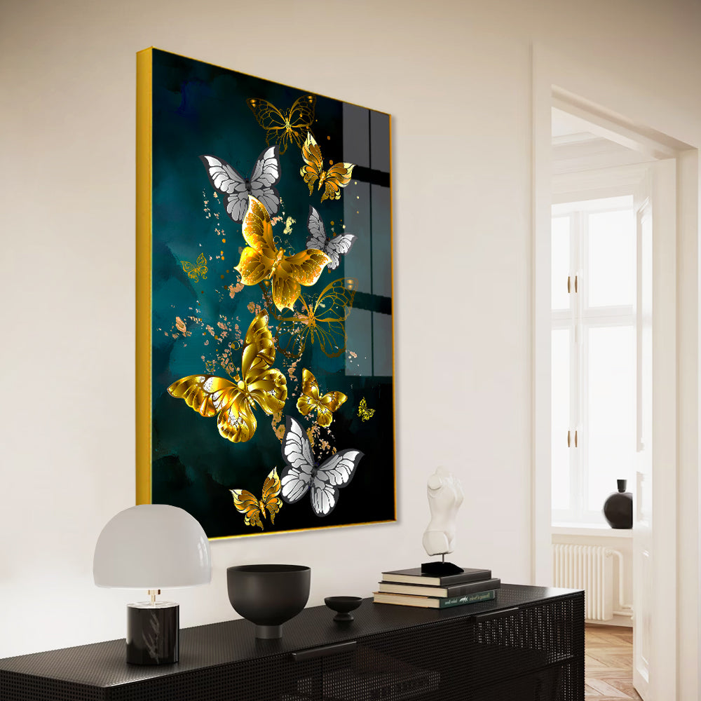 Beautiful Butterfly Fying Acrylic Wall Paintings & Arts Secondary image