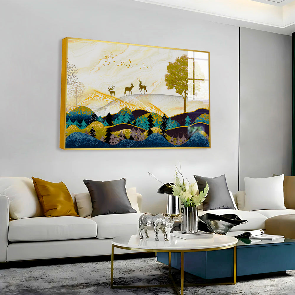 Beautiful Deer in Nature Acrylic Wall Paintings & Arts Secondary image