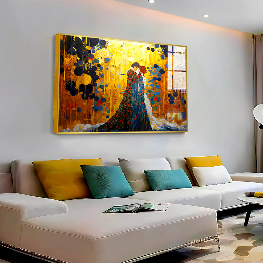 Beautiful Couple Loving Acrylic Wall Paintings & Arts Secondary image