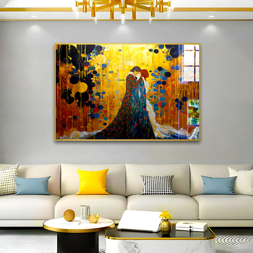Beautiful Couple Loving Acrylic Wall Paintings & Arts Main image