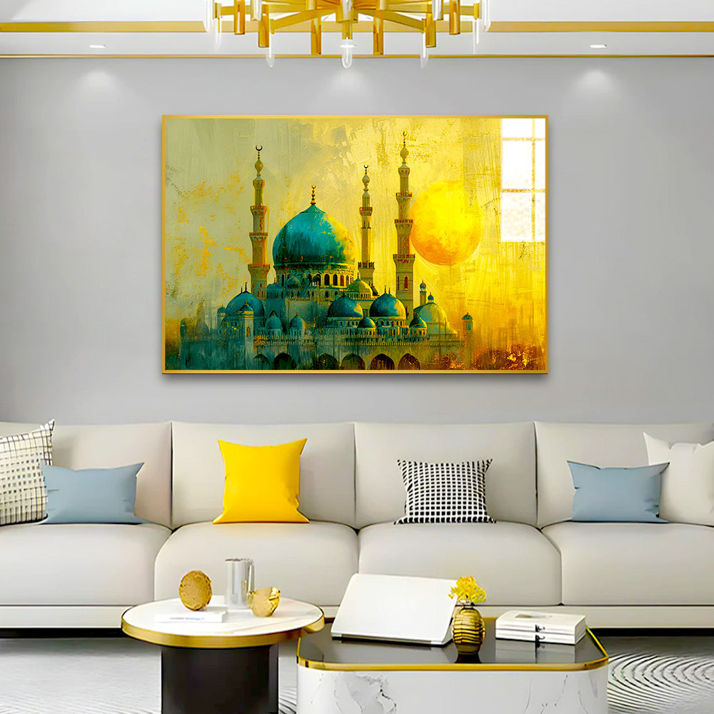 Beautiful Islamic Mosque Acrylic Wall Paintings & Arts Main image