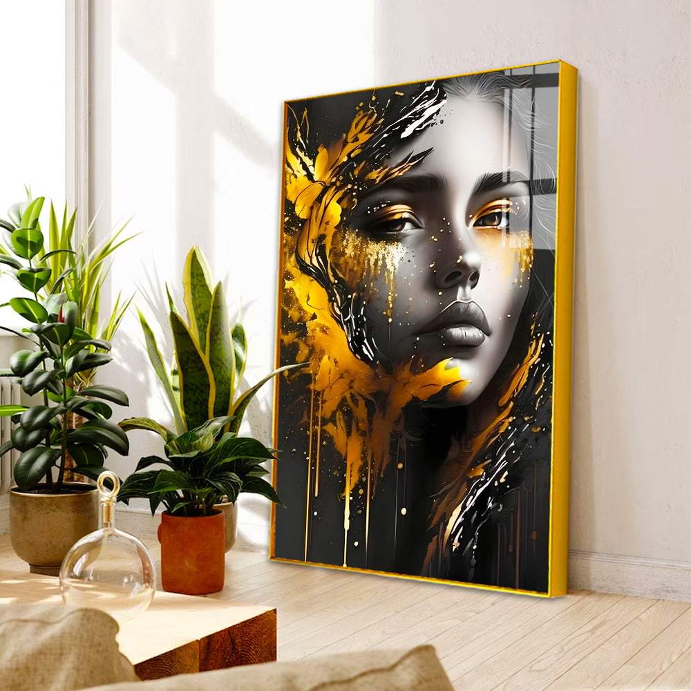 Artistic Innovation Girl Modern Acrylic Wall Art Secondary image