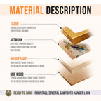 Abstract Sailing Boat Stuck on the Sea Wave Canvas Wall Painting