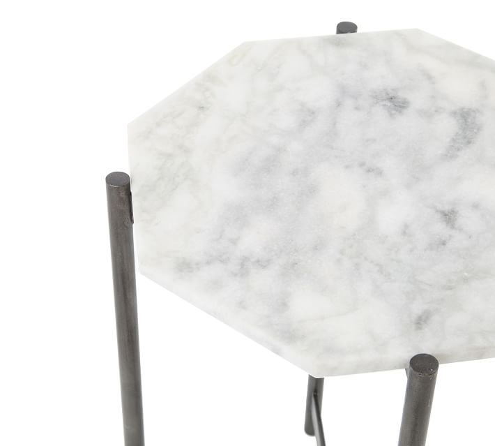 Accent Marble End Table