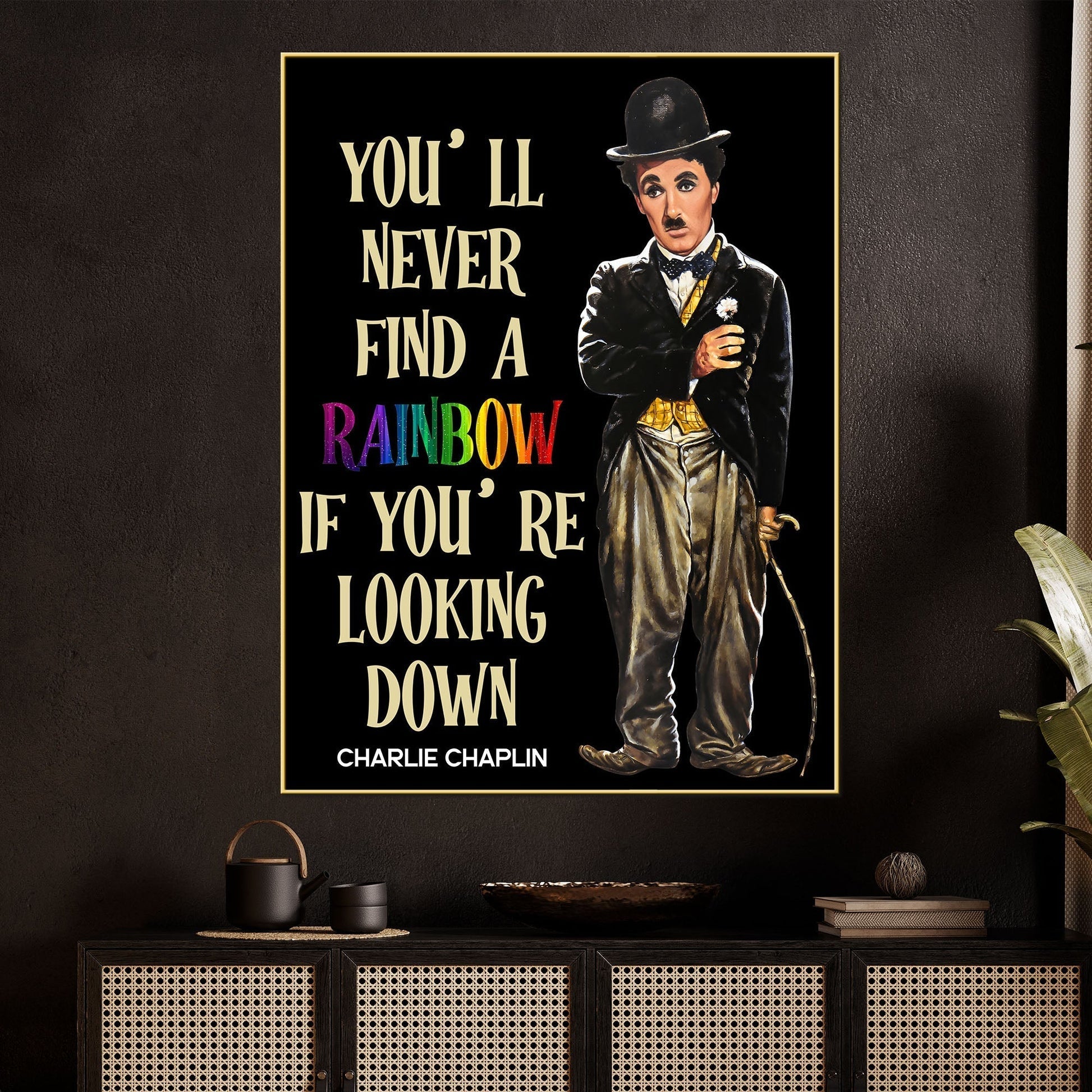 90S Love The Mickey Cotton Canvas Wall Painting